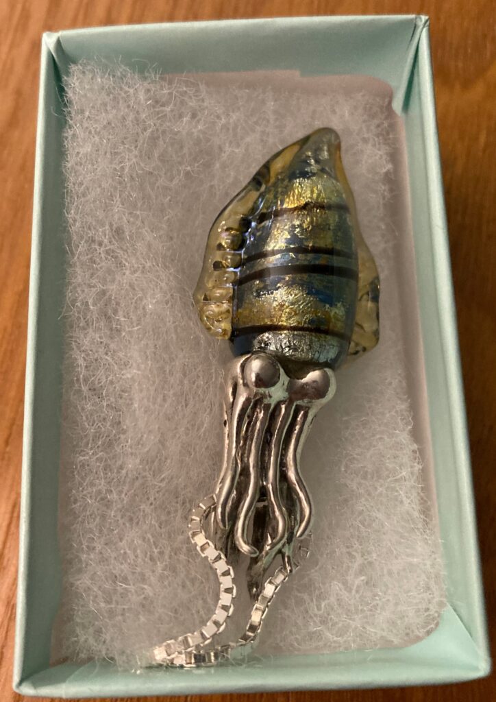 Iridescent Cuttlefish Pendant from Marty Magic